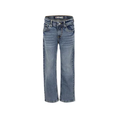 Levi's Kids' Blue 551z Jeans For Boy With Logo In Denim