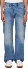 LEVI'S BLUE 555 RELAXED STRAIGHT JEANS