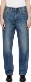 Levi's Blue 568 Loose Straight Jeans In Aisle Seat