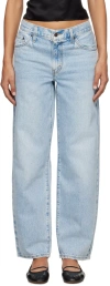Levi's Baggy Dad High Rise Straight Jeans In Fan Flare In Fan Flare