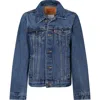 Levi's Blue Denim Jacket For Boy With Logo In Denim