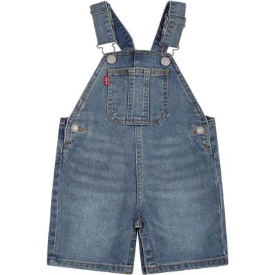 Levi's Blue Dungarees For Baby Kids With Logo