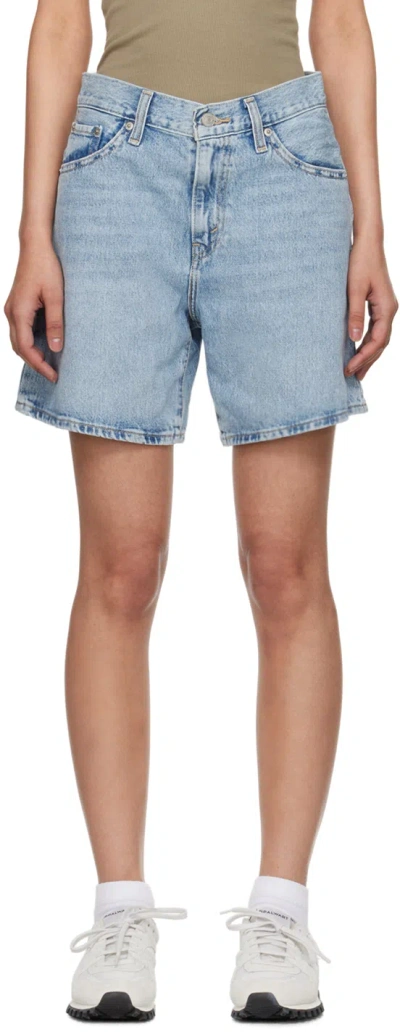 Levi's Blue Highwater Denim Shorts In Far And Wide