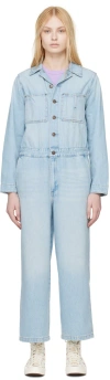 Levi's Blue Iconic Denim Jumpsuit In Antigone Stripe