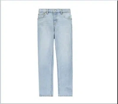 Levi's Kids' Blue Jeans For Boy With Logo In Denim