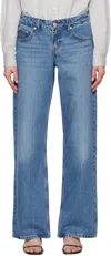 Levi's Blue Low Loose Jeans In Real Recognize Real