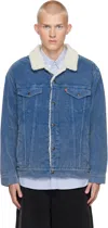 LEVI'S BLUE RELAXED FIT TRUCKER JACKET