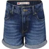 Levi's Blue Shorts For Girl With Logo