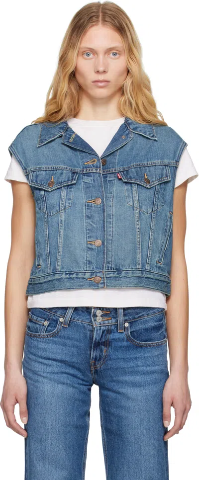 Levi's Levis Shrunken 90s Vest Stop Flaxing