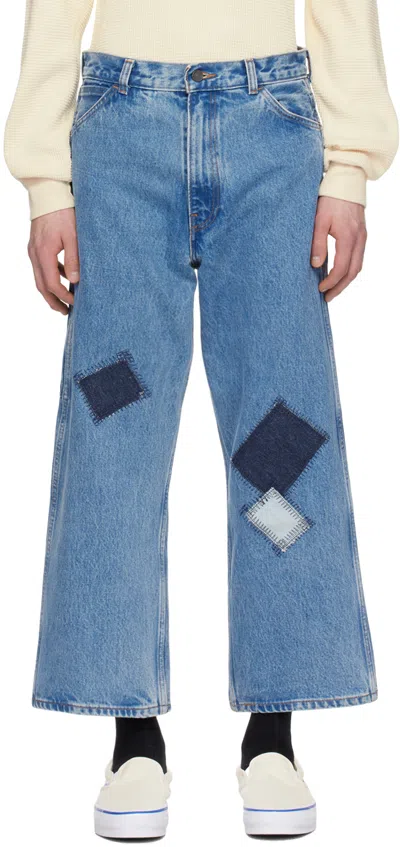 Levi's Skate Patch Cropped Carpenter Jean In Vintage Denim Medium, Men's At Urban Outfitters