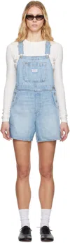 Levi's Women's Vintage-style Cotton Denim Shortalls In Animal Print