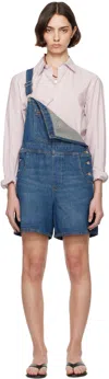 Levi's Blue Utility Shortall Denim Overalls In Anniversary Party