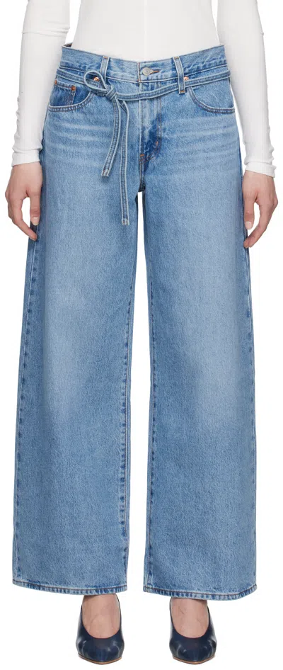 LEVI'S BLUE XL BAGGY STRAIGHT JEANS
