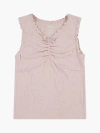 Levi's Bow Purl Edge Tank Top Big Girls S-xl Xl In English Rose