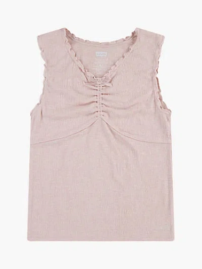 Levi's Kids' Bow Purl Edge Tank Top Big Girls S-xl Xl In English Rose