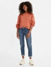 Levi's Boyfriend Mid Rise Women's Jeans 34x27 In Lapis Gem