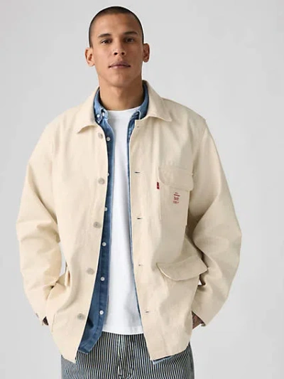 Levi's 501 Original Tapered Fit Jeans In Blue-blues In Ecru Greige