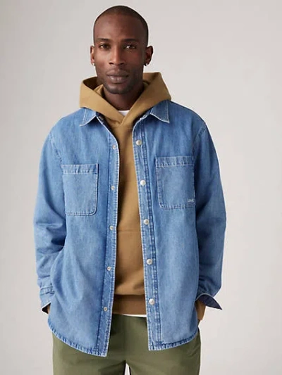 Levi's Bryant Padded Reversible Overshirt In Greenpoint