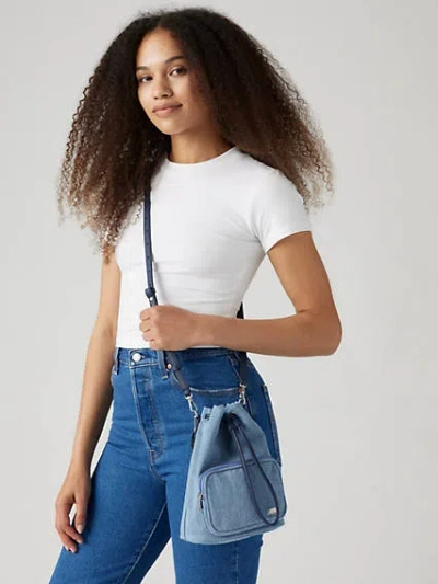 Levi's Bucket Bag In Light Blue