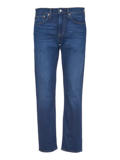 Levi's Buttoned Fitted Jeans In Mid Blue