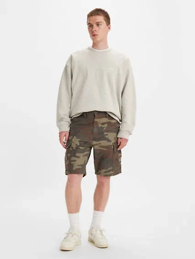 Levi's Carrier Cargo Camo 9.5" Men's Shorts 44 In Dark Phalarope Camo
