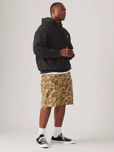 Levi's Carrier Cargo Men's Shorts (big & Tall) 58 In Harvest Gold Classic Duck Camo Print