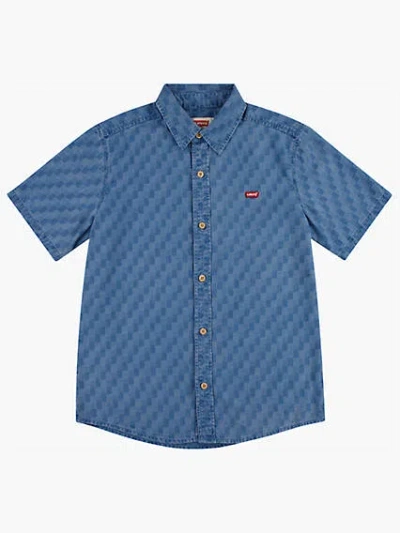 Levi's Check Denim Shirt Big Boys S-xl M In Check Please
