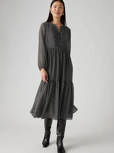 Levi's Cielo Georgette Dress In Caviar
