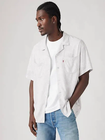 Levi's Classic Camp Shirt In Lennox Floral Quiet Grey