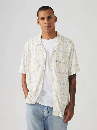 Levi's Classic Camp Shirt In Malachi Tile Egret