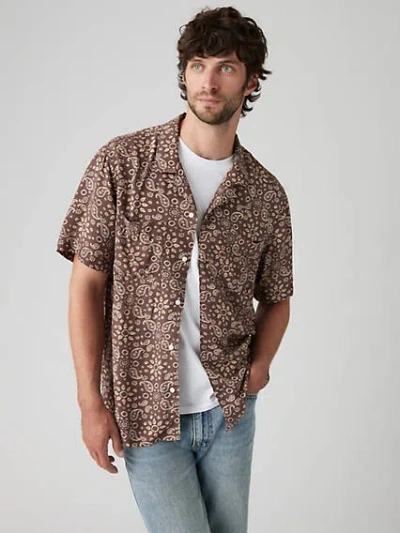 Levi's Classic Camp Shirt In Niko Bandana Geo Shopping Bag