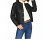 Levi's Classic Faux Sherpa Lined Faux Leather Trucker Jacket In Black In Black