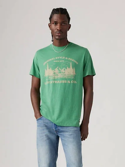 Levi's Classic Graphic T-shirt In Americana Nature Scenic Leprechaun