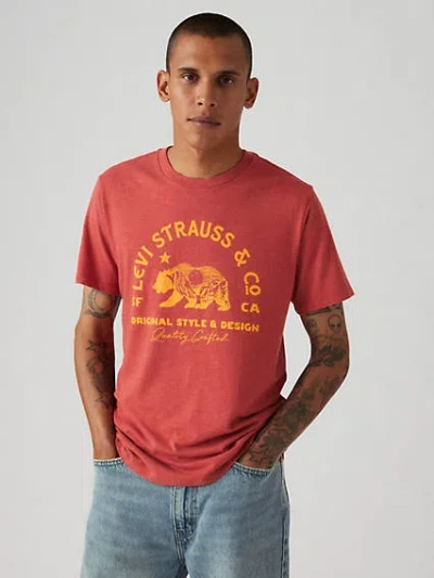 Levi's Classic Graphic T-shirt In Heritage Americana Bear Baked Apple