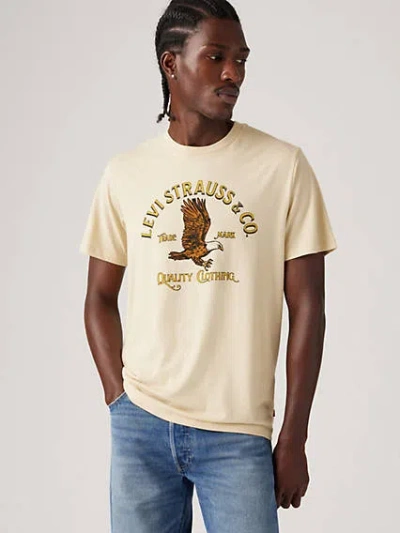 Levi's Classic Graphic T-shirt In Heritage Americana Eagle Bleached Sand