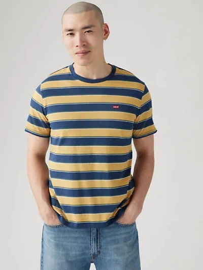 Levi's Classic Housemark Tee T-shirt In Yates Stripe Curry