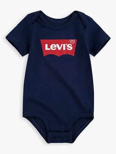 Levi's Classic Logo Bodysuit Baby Nb-9m In Blue