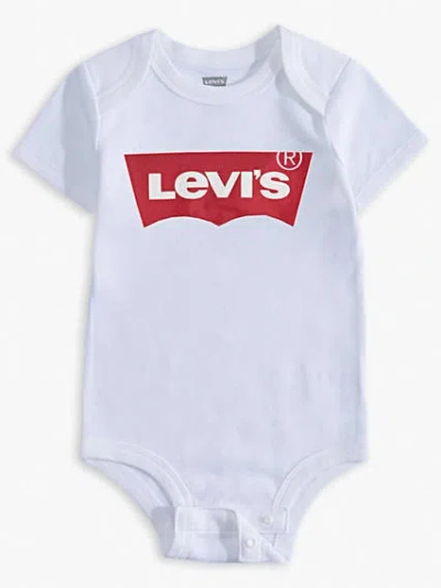 Levi's Classic Logo Bodysuit Baby Nb-9m In White