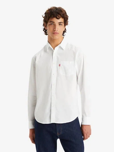 Levi's Classic One Pocket Standard Fit Shirt In Bright White