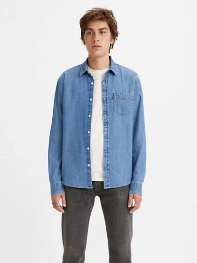Levi's Classic One Pocket Standard Fit Shirt In Franklin Stone Wash