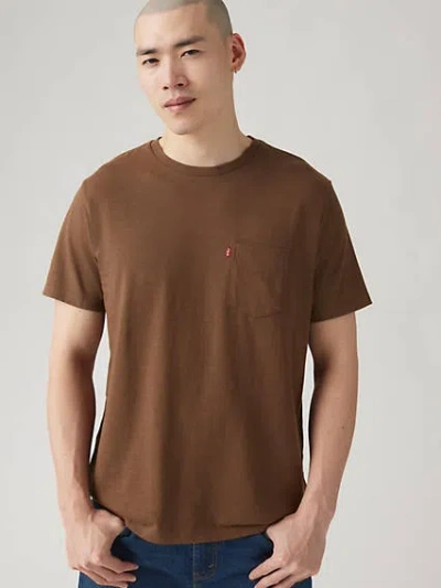 Levi's Classic Pocket T-shirt In Rain Drum