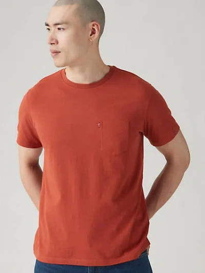 Levi's Classic Pocket T-shirt In Red Paint