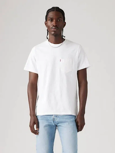 Levi's Classic Pocket T-shirt In White Slub