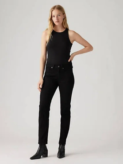 Levi's Classic Straight Fit Women's Jeans 8s In Soft Black