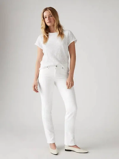 Levi's Classic Straight Fit Women's Jeans 8m In Simply White