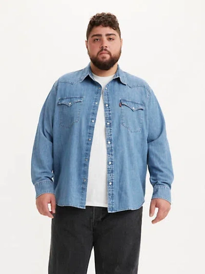 Levi's Classic Western Standard Fit Shirt (tall) In Franklin Stonewash