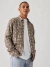 Levi's Classic Western Standard Fit Shirt In Bronx Plaid Rain Drum