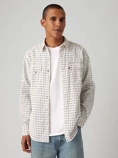 Levi's Classic Western Standard Fit Shirt In Milo Paisley Geo Egret
