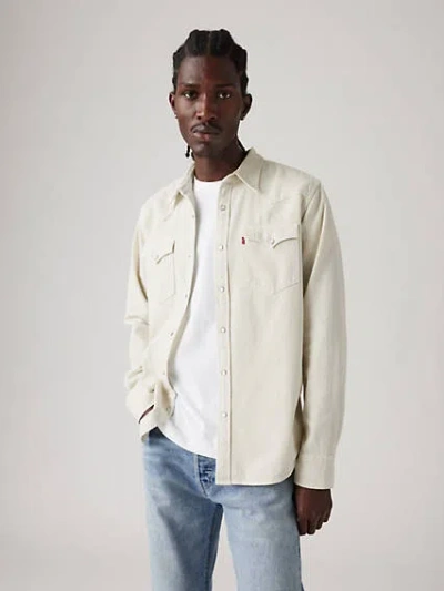 Levi's Classic Western Standard Fit Shirt In Stereo Silver Birch