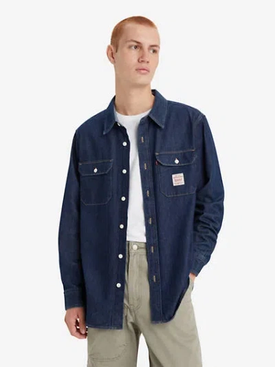 Levi's Classic Worker Shirt In Blue